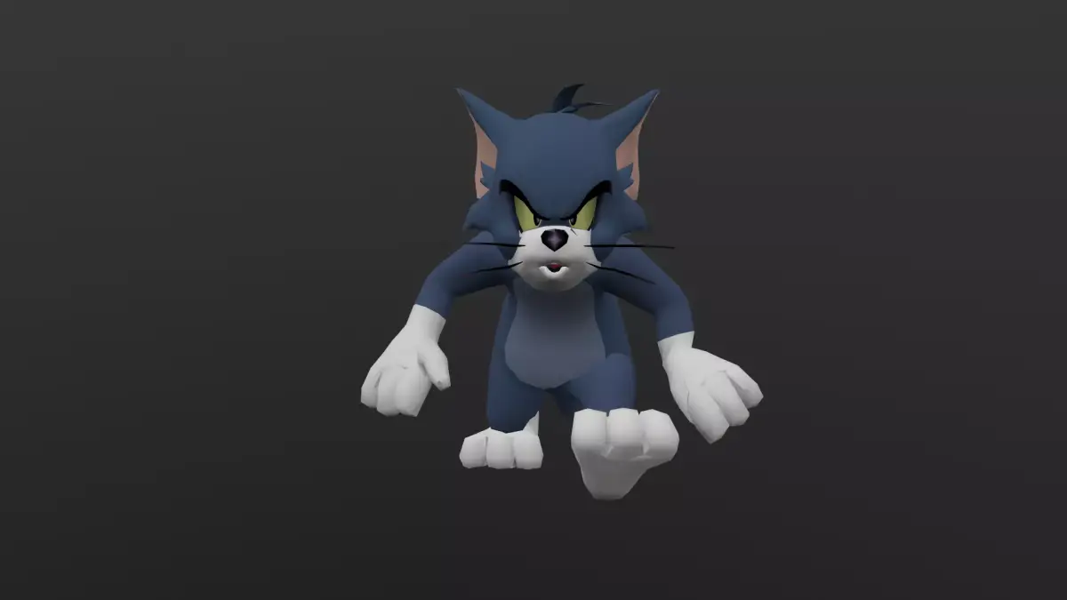 TOMC-021 Tom Sneaking Forward In Place Low-poly 3D model