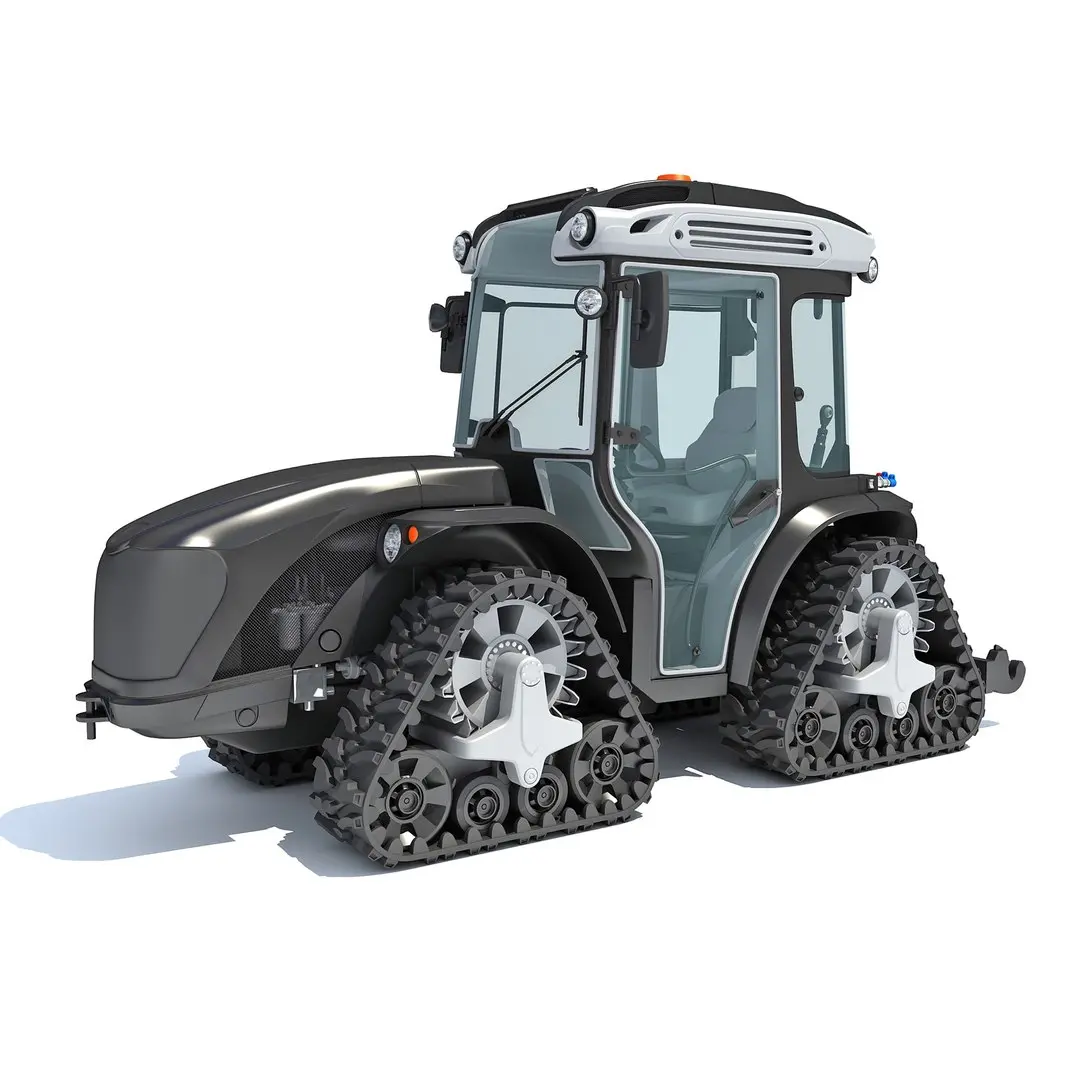  Articulated Tracked Tractor with Rubber Tracks 