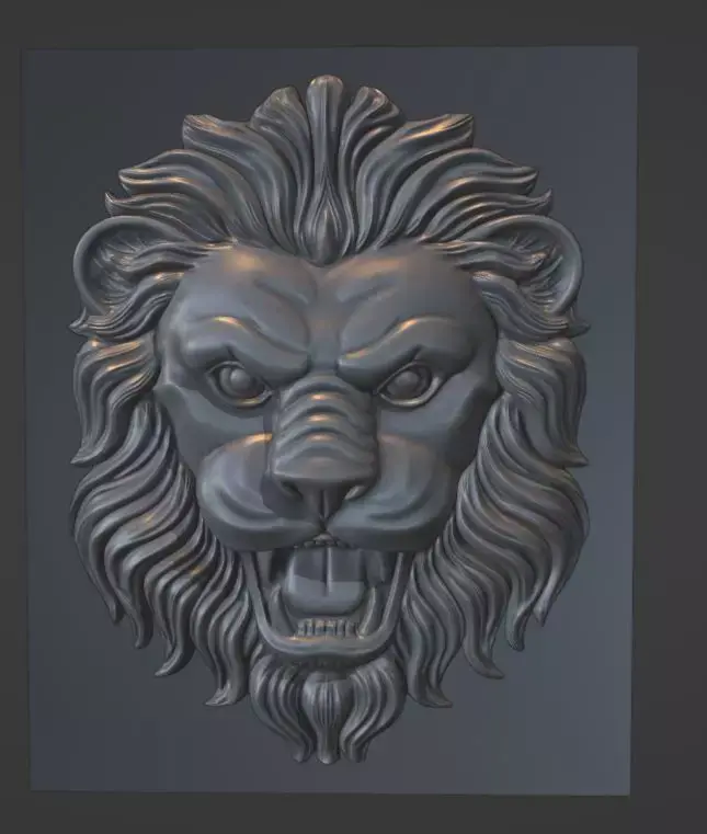 Lion 3D head 3D model