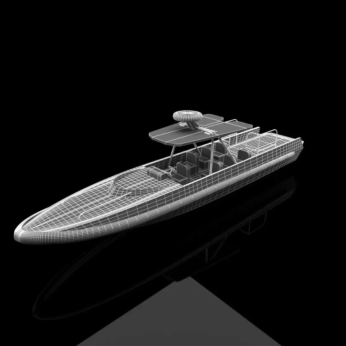 interceptor boat 3D print model