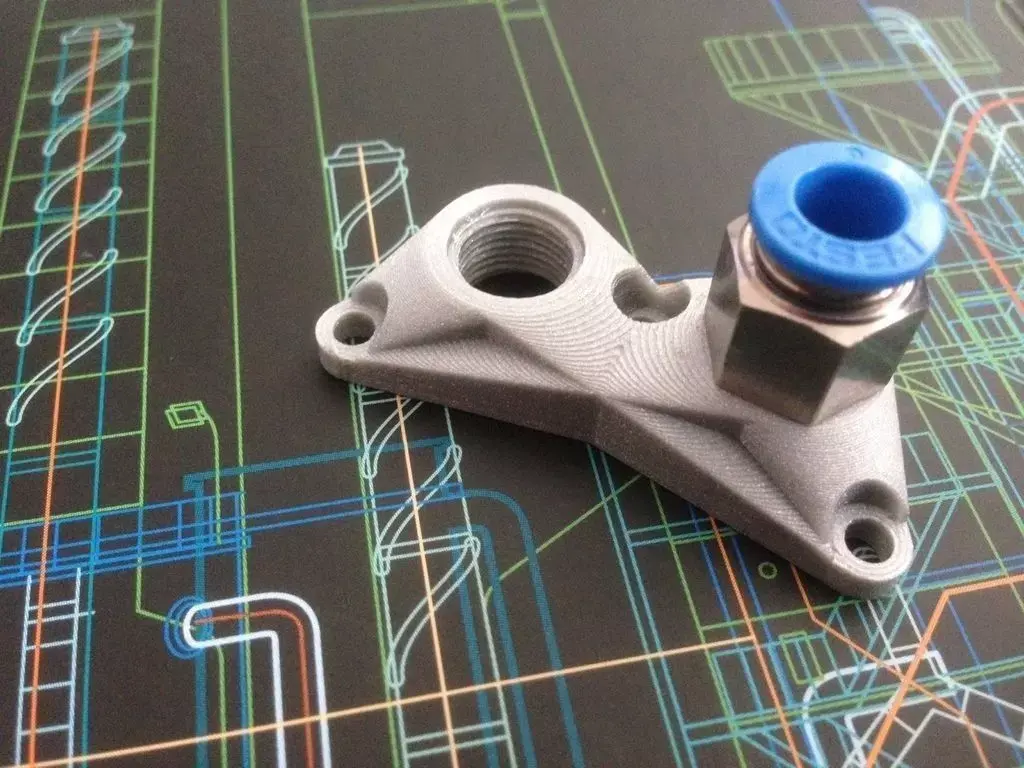 Ultimaker Rp 1 8 Bowden Push Fit Connector Free 3D print model