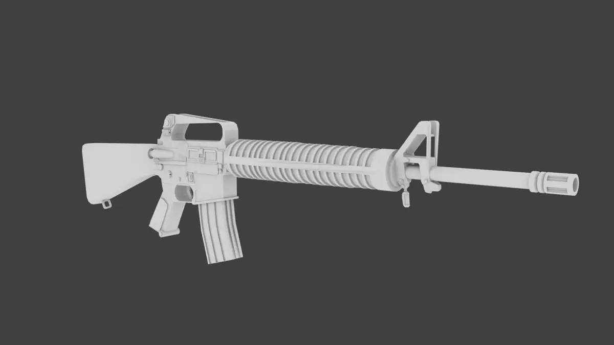 M14 Rifle Low-poly 3D model