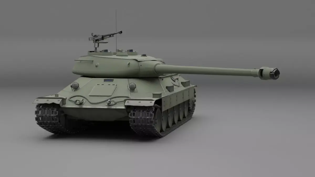 IS-6 Russian heavy tank 3D model