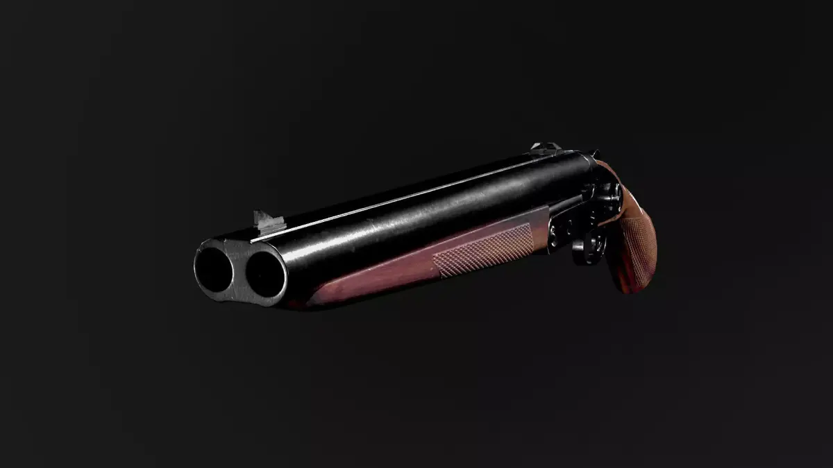 Shot Gun Low-poly 3D model