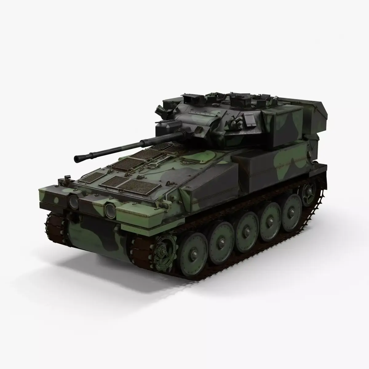 FV107 Scimitar Low-poly 3D model