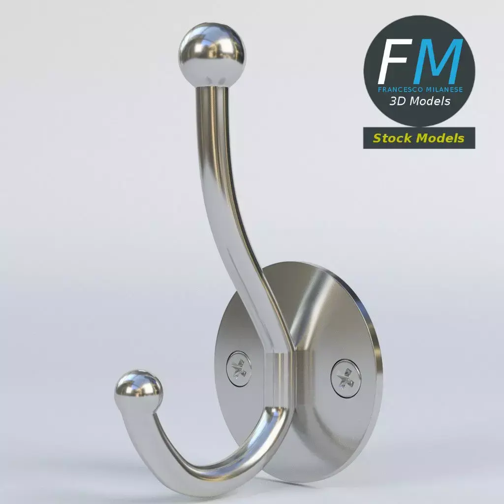 Coat hook 1 3D model