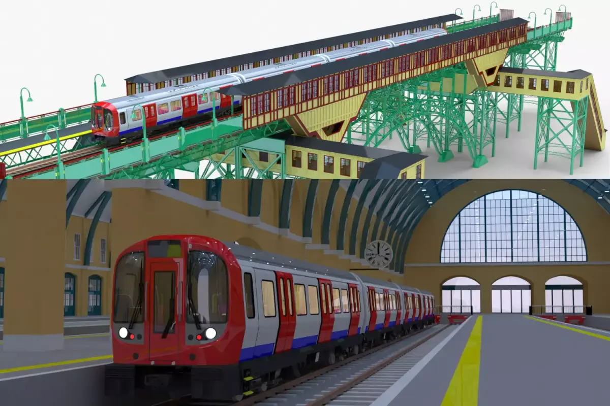 London metro stations V 3D Model Pack purchase
