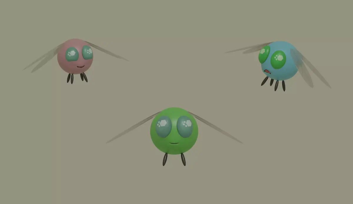 Parasprite 3D model