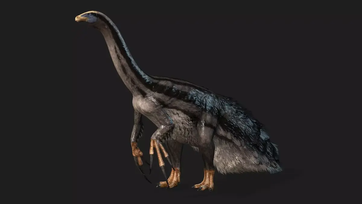Therizinosaurus Dinosaur Realistic Rigged Low Poly Dinosaur Low-poly 3D model