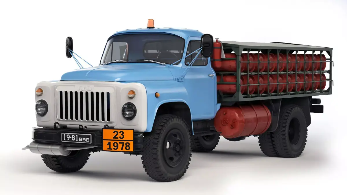 GAZ 53 GTK-40 1974 3D model