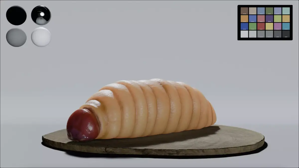 Larva Low-poly 3D model