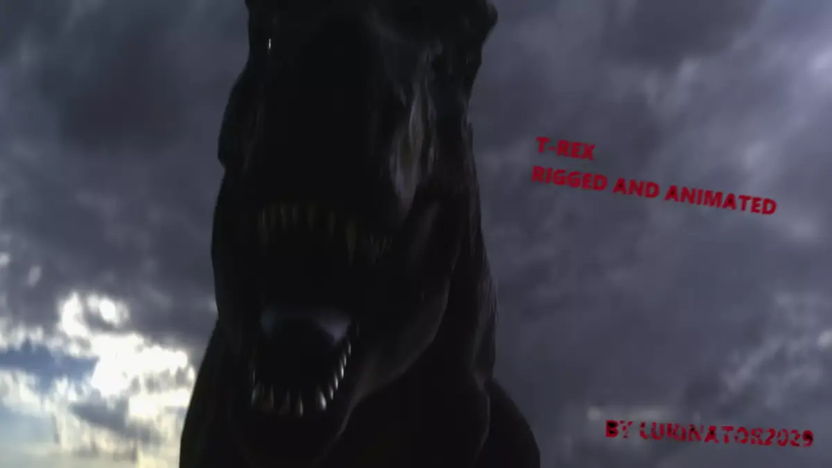 T-Rex Rigged And Animated Low-poly 3D model