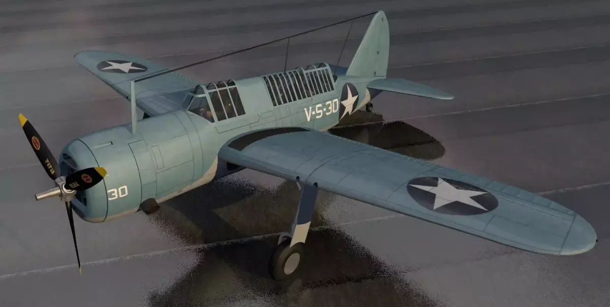 Brewster SB2A Buccaneer 3D model