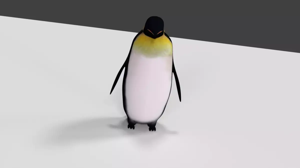 Penguin low poly Low-poly 3D model