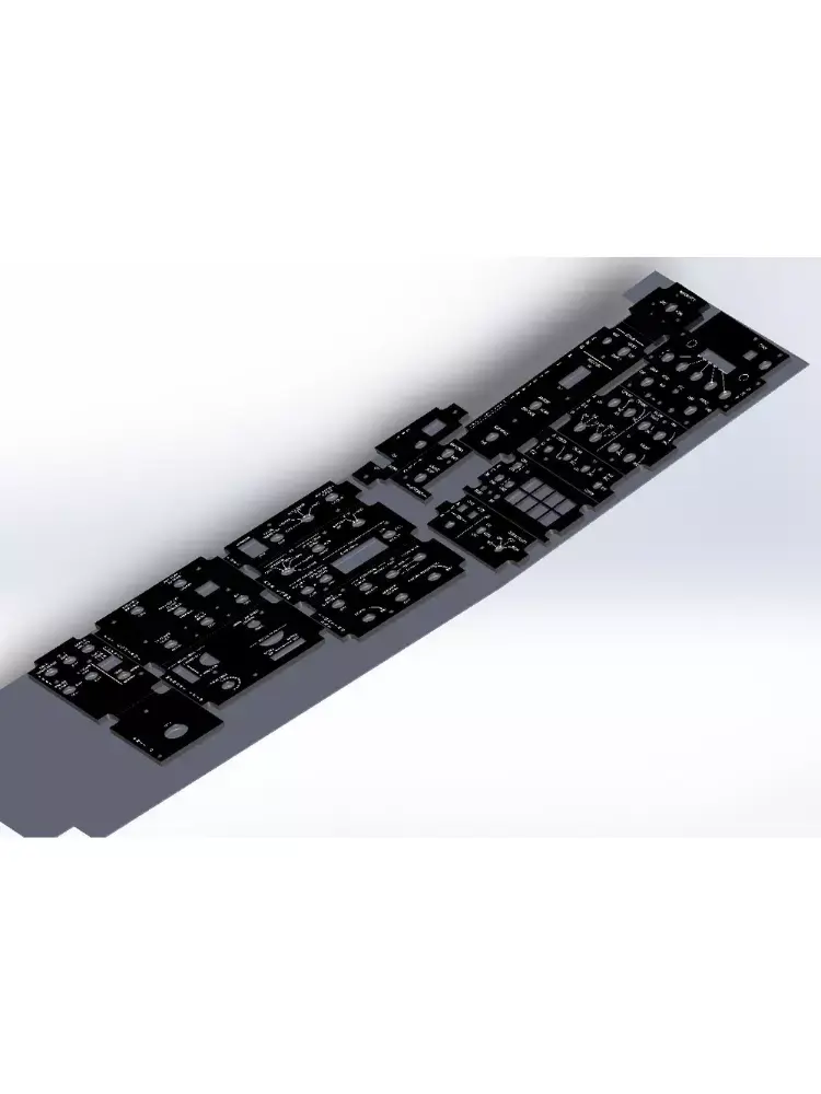 F-16 Left Hand Panels Bundle models 3D print model