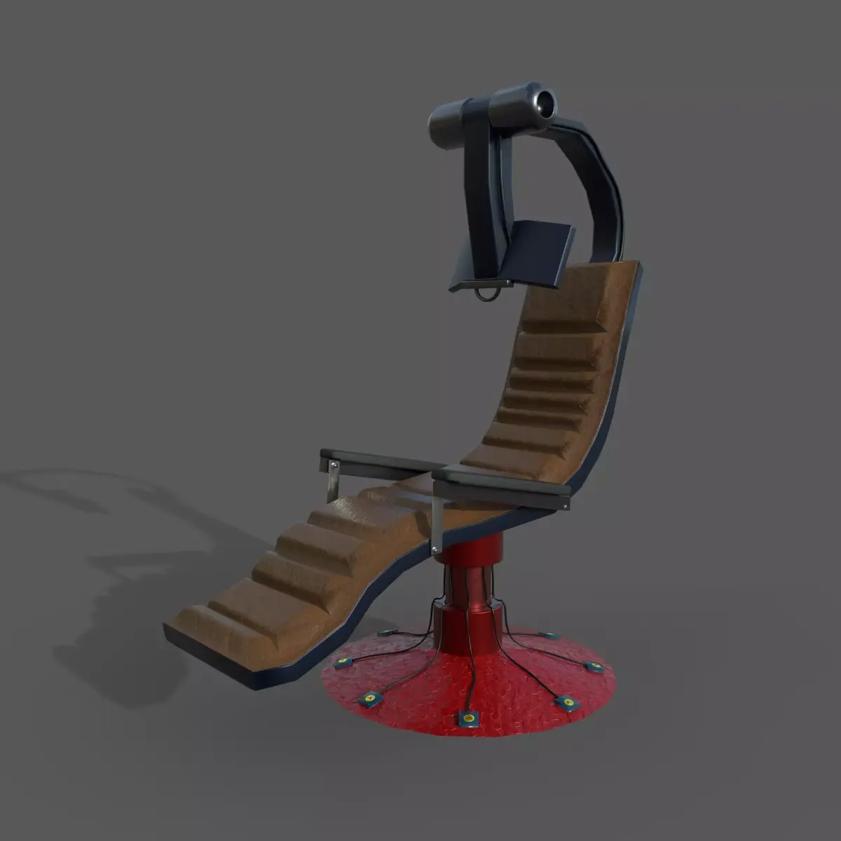 Sci-Fi Chair Low-poly 3D model order