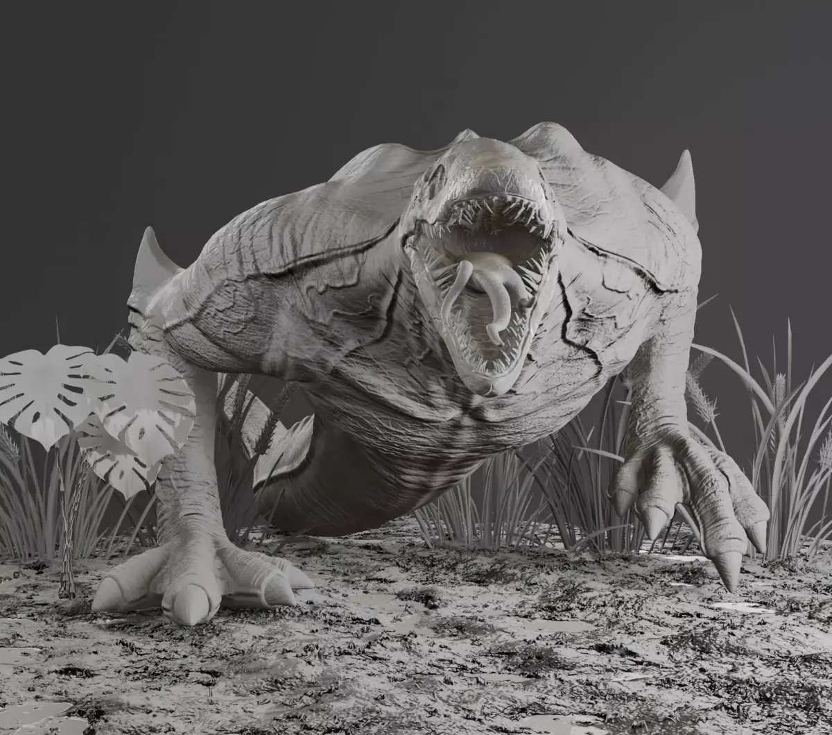 Skullcrawler monster creature 3D model