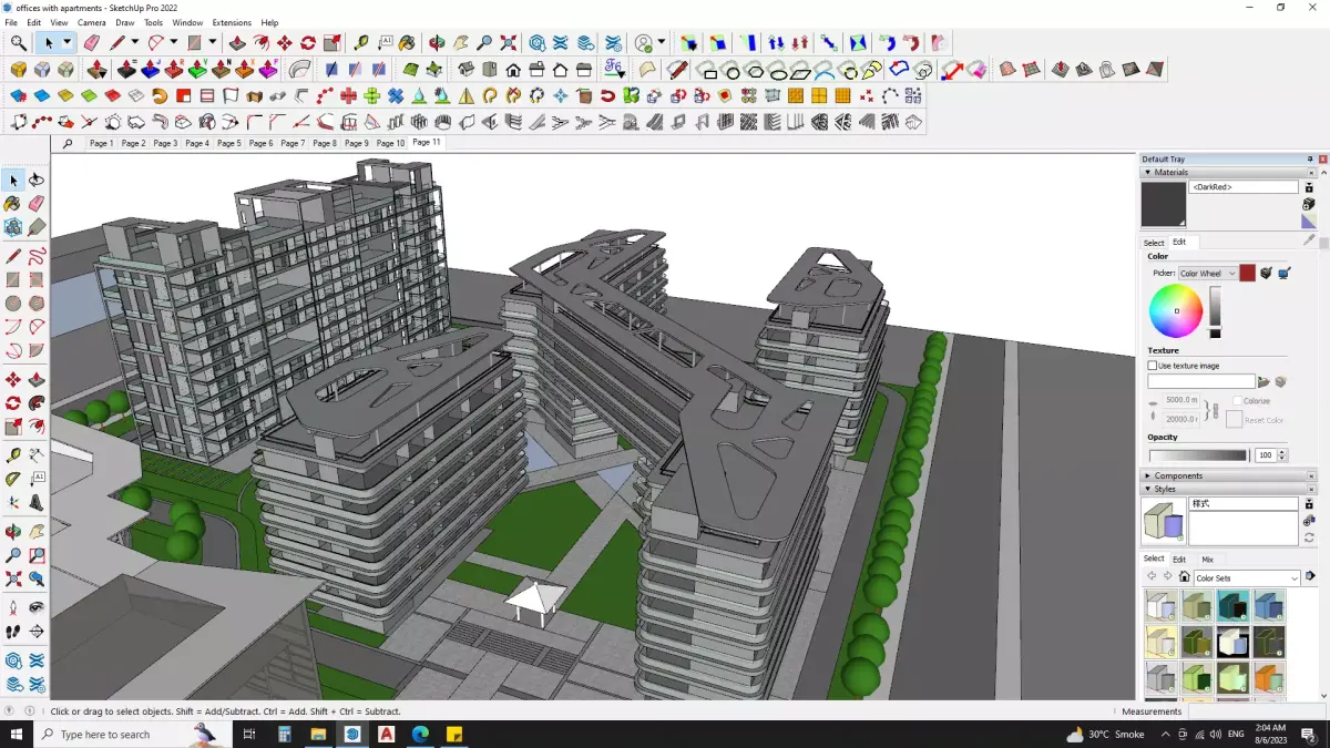 Architectural building sketchup model 3D model
