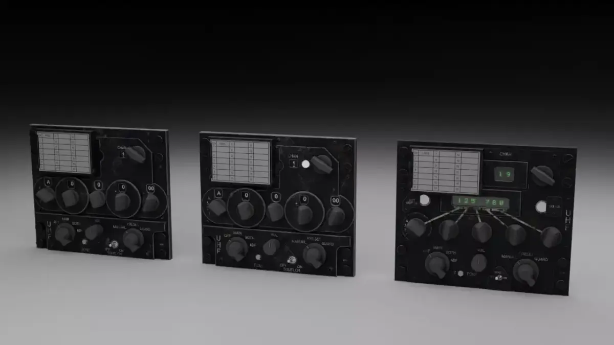 F16 UHF Radio 3D model
