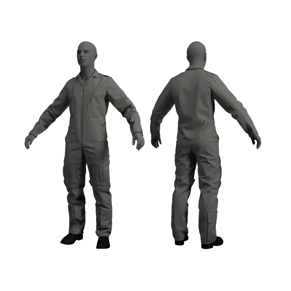 RAF MK 16A Flight Suit - Marvelous Designer 3D model