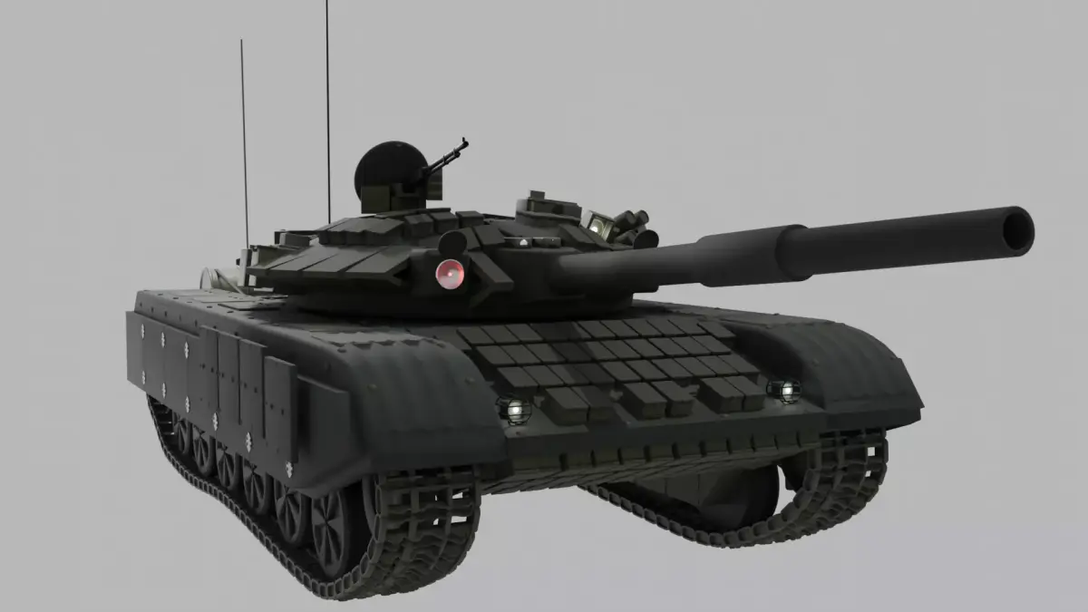 T-90 Main Battle Tank -2 Versions- UA and RU 3D model