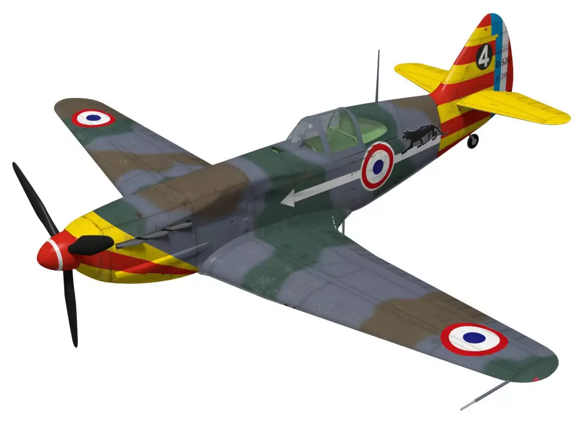 Dewoitine D520 3D model purchase