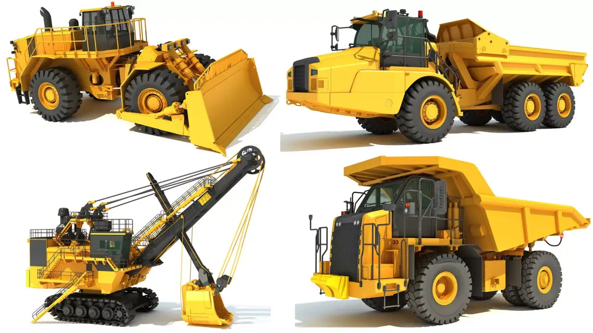 Mining Vehicle 3D Models 3D Model Pack