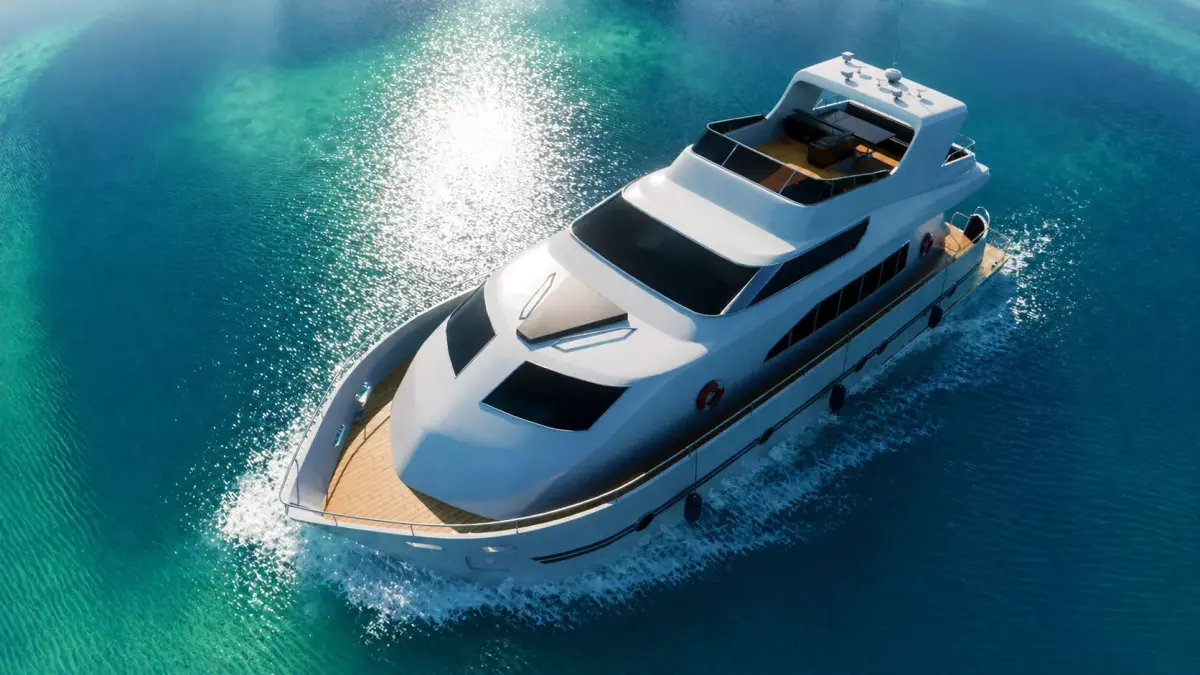 Yacht Low-poly 3D model