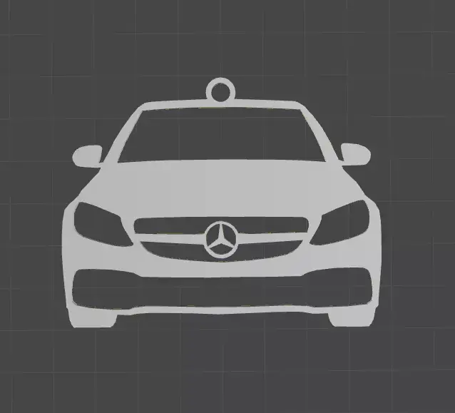 Mercedes c63s 2015-18 mirror ornament - Key chain 3D print model