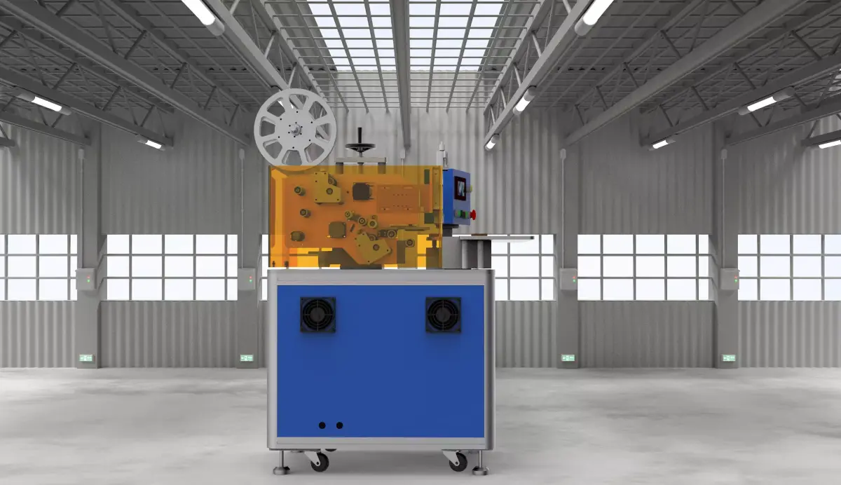 Double station rotary labeling machine 3D model