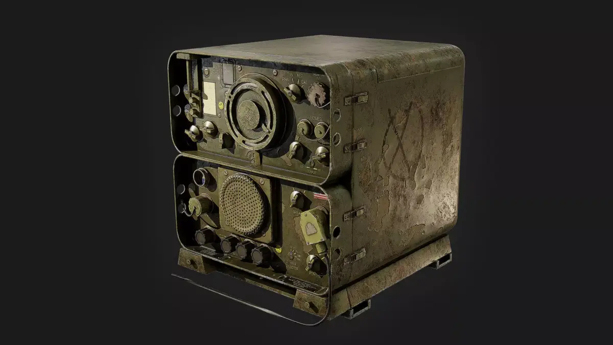 GRR-5 Radio Game Ready Asset Low-poly 3D model
