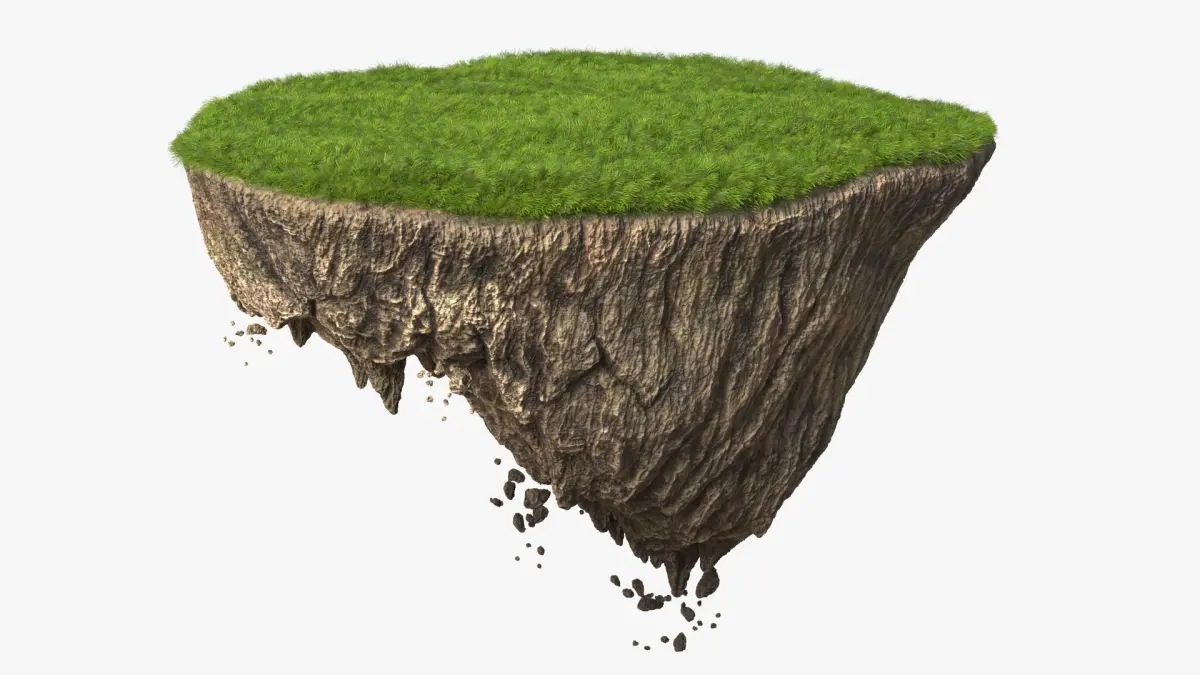 Floating Island 3D model shop