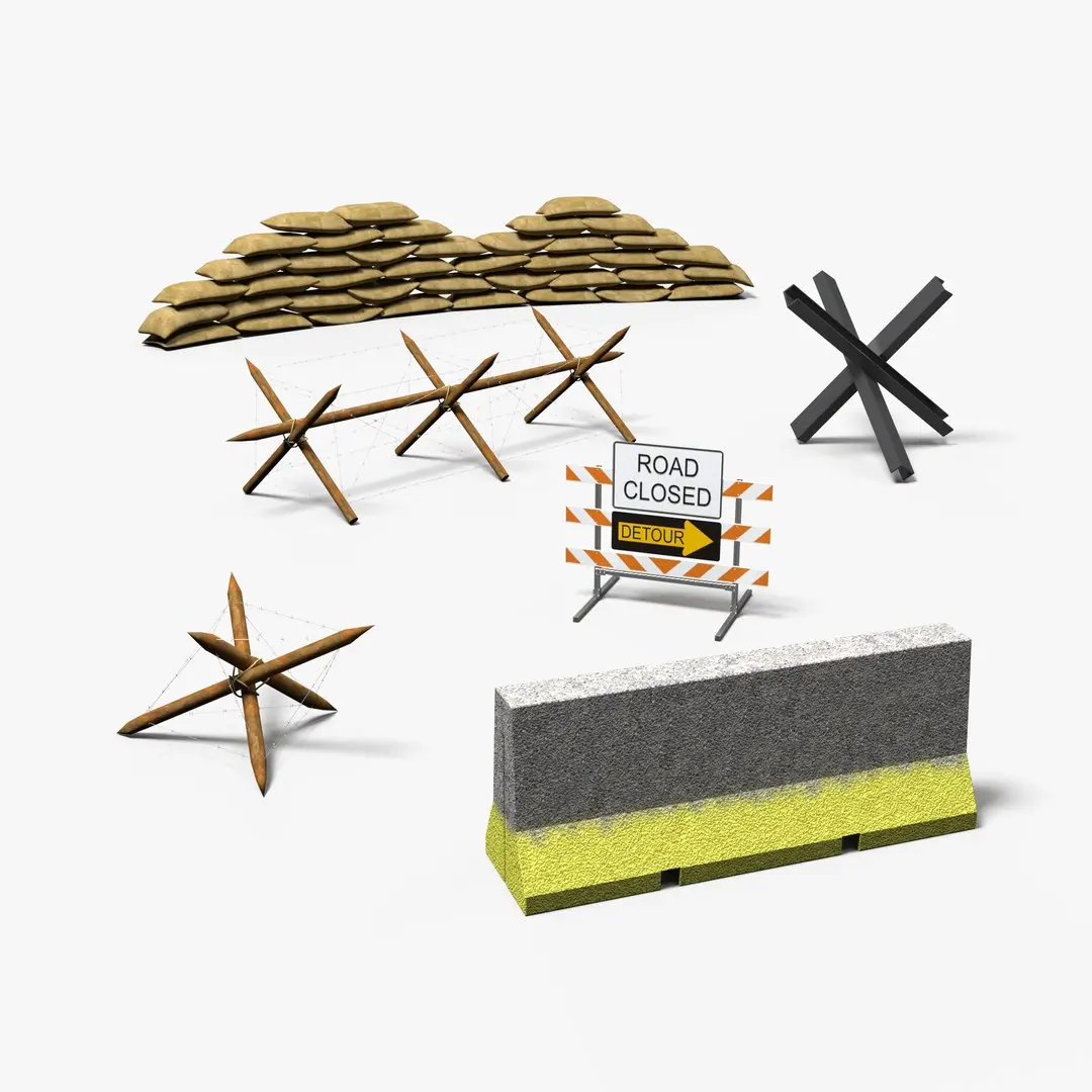 Barricades collection 3D model