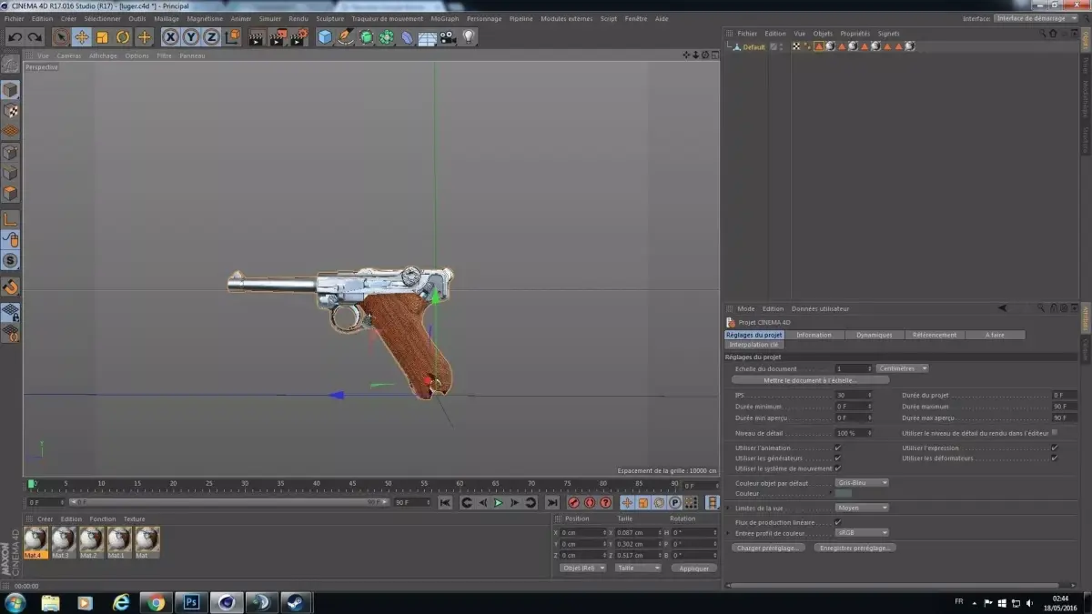 luger One Face for demand Free 3D model