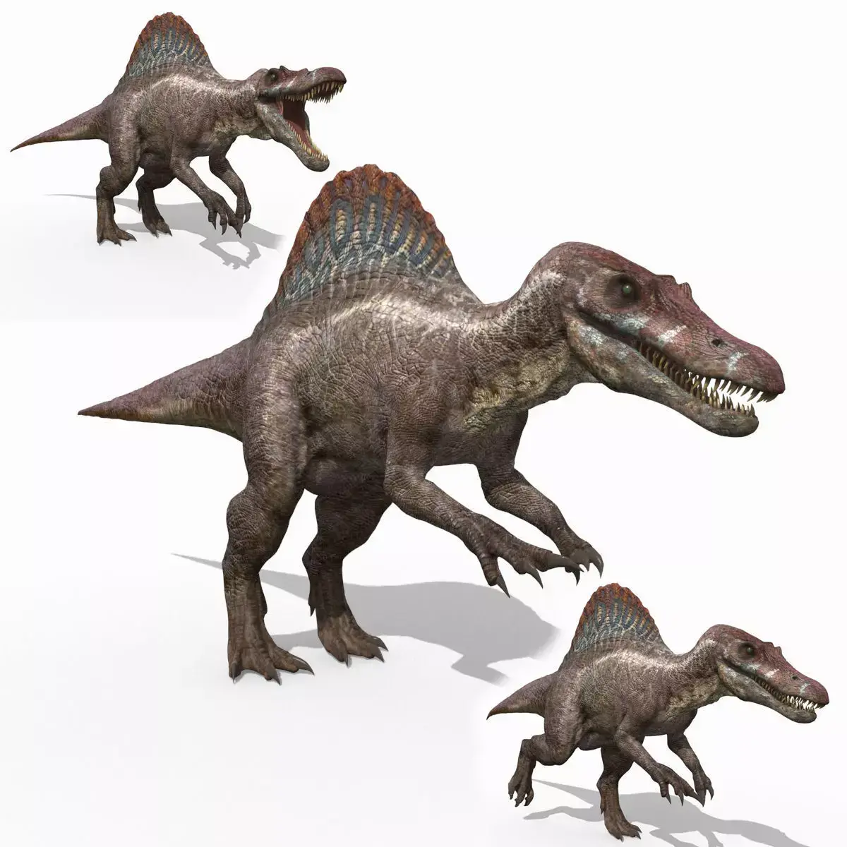 Suchomimus Mongolica - 8K animated JP3 Spinosaur 3D model