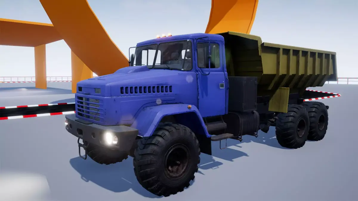 Dump Truck Low-poly 3D model