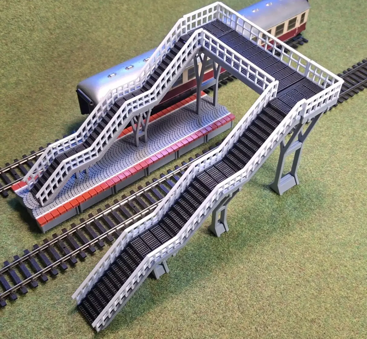 Double Edge Platform Overpass 1-87 FDM color 3D print model