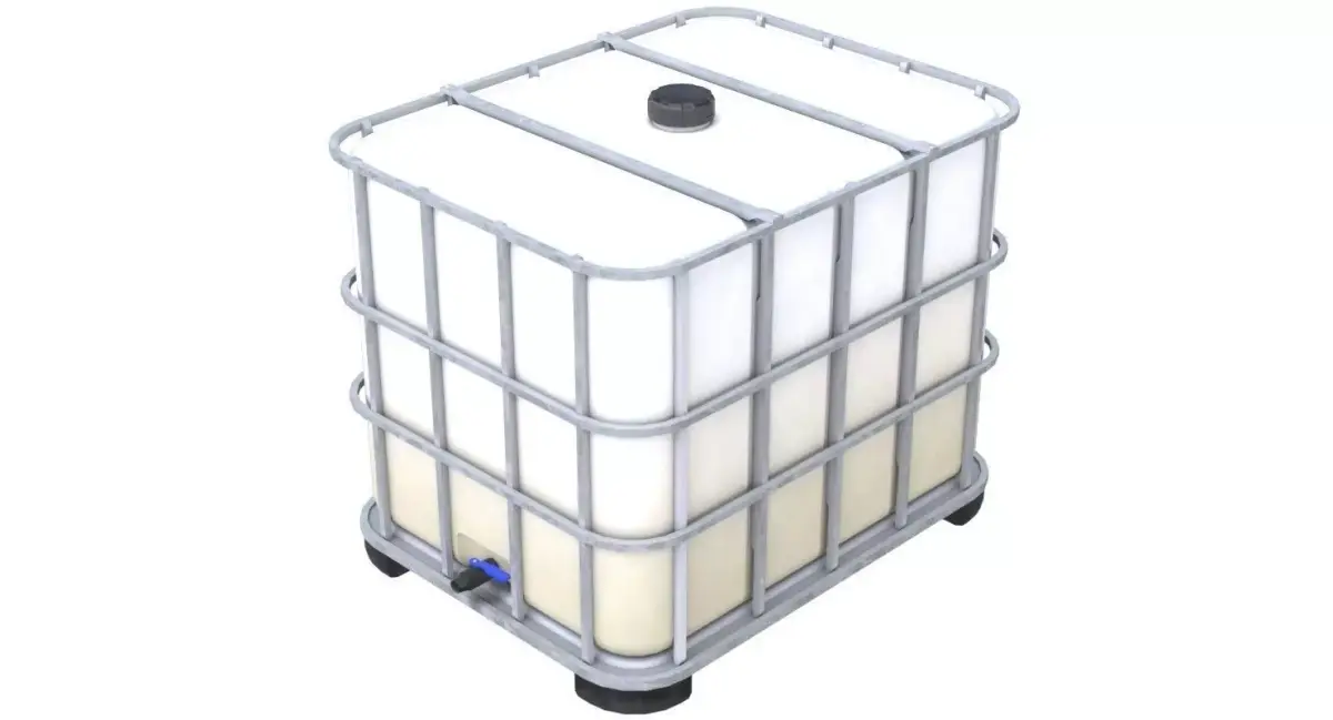 Caged IBC Tote 1 Low-poly 3D model