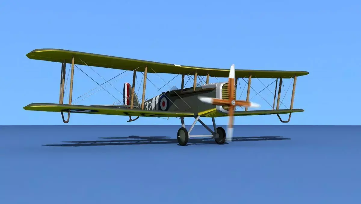 Airco DH-4 V02 Trainer RAF 3D model