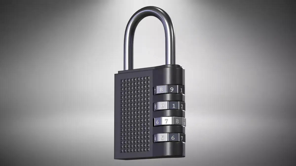 Padlock Low-poly 3D model