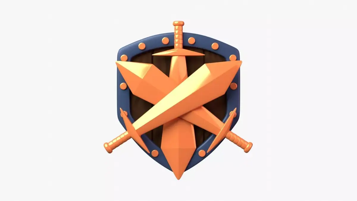 Bronze Tier 3D Illustration 3D model buy