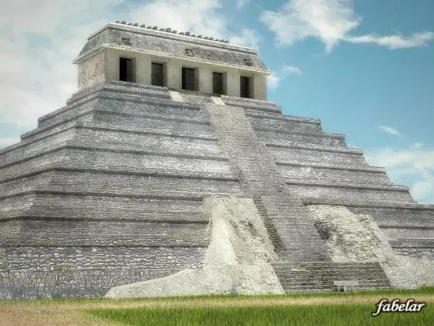 Temple of inscriptions 3D model