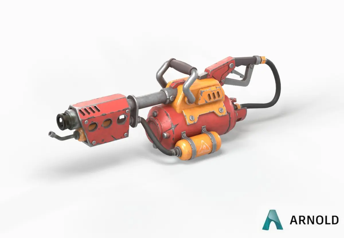 Flamethrower 3D model order