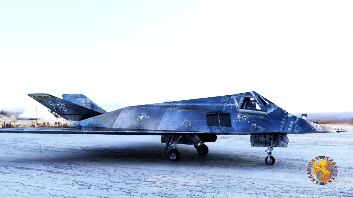 F stealth fighter jet 3D model