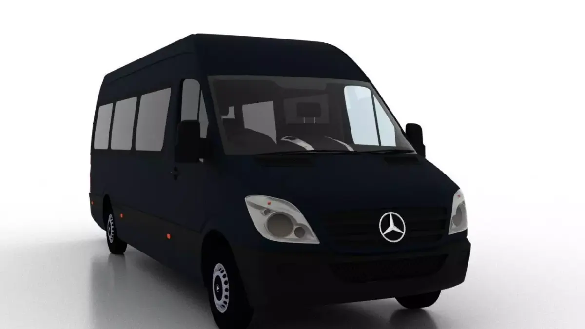 Mercedes Benz Sprinter L3H2 2009 Passenger UK 3D model