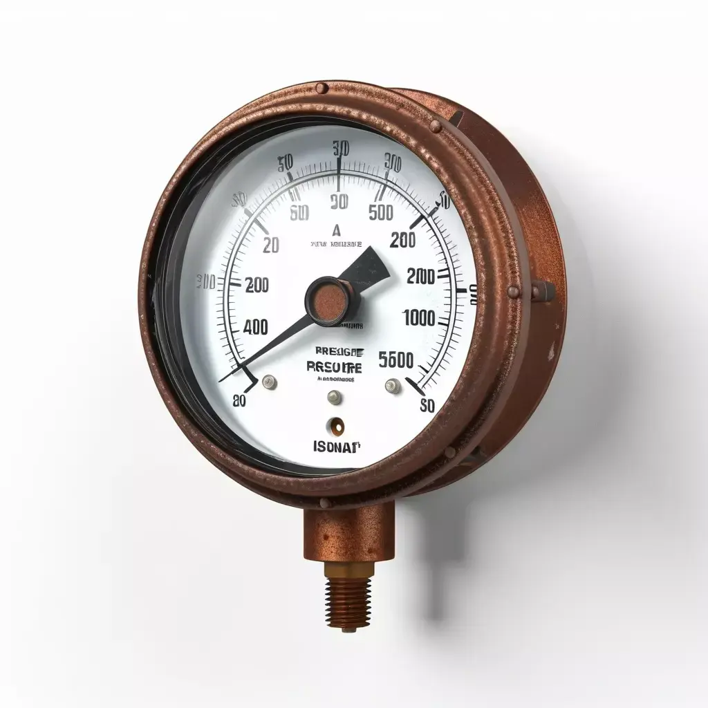 Rustic Industrial Pressure Gauge 3D model