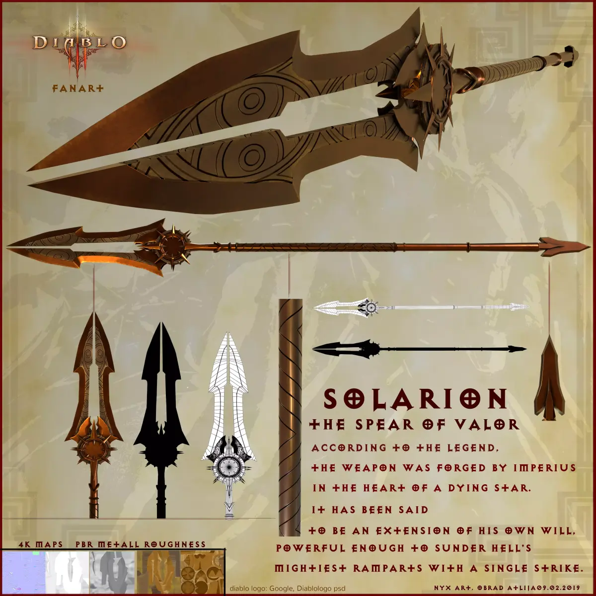 Solarion the spear of valor Free 3D model