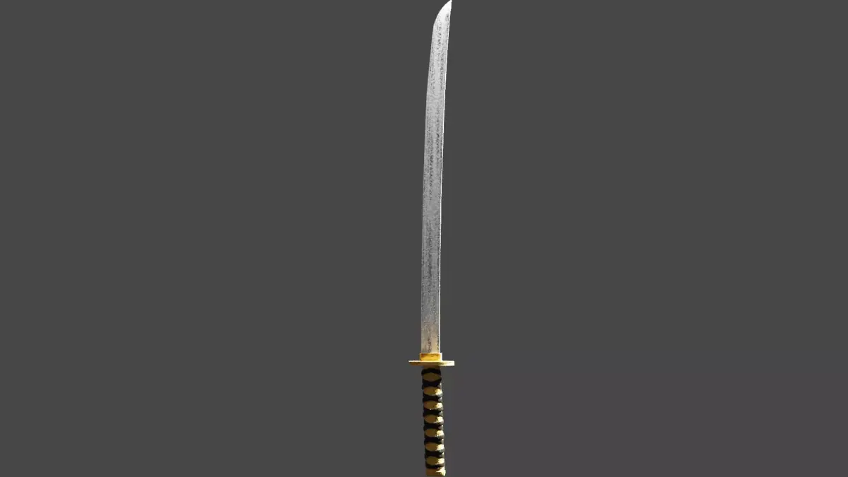 Katana Sword Low-poly 3D model order