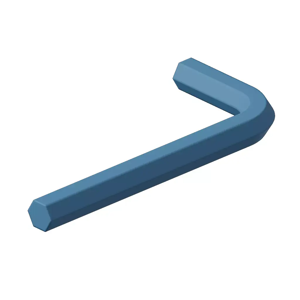 Plastic Allen Key 3D model