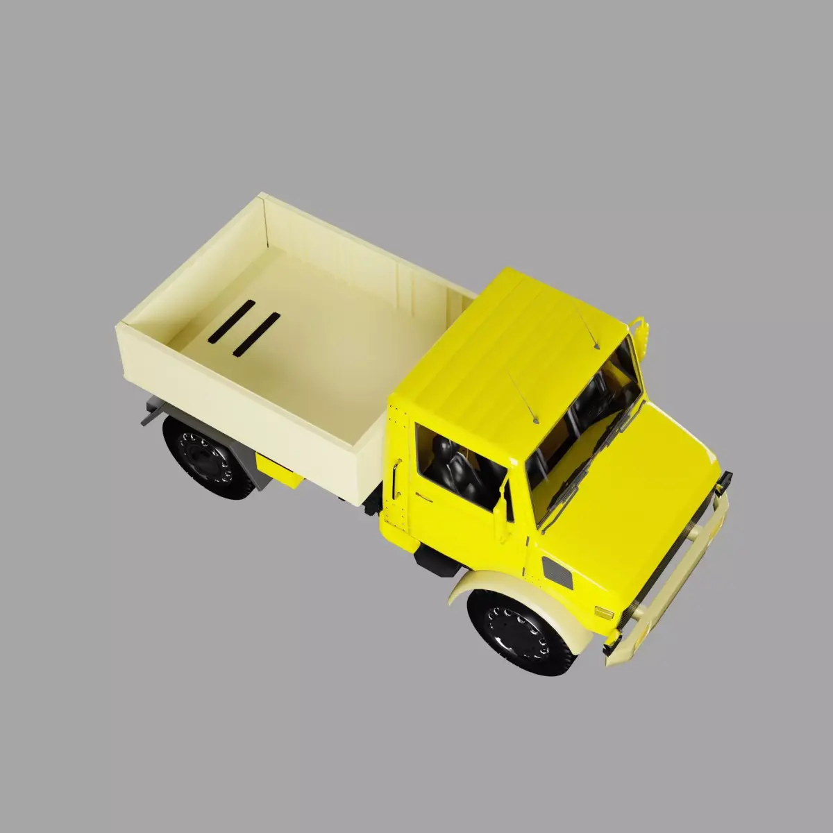 Mercedes-Benz Unimog Low-poly 3D model